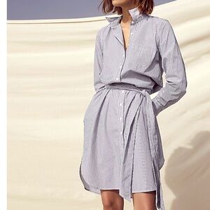 J CREW Classic-fit crisp cotton poplin shirtdress